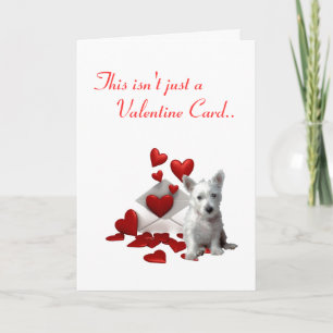 Westies Valentine... Ich wette, dass du Karte hast