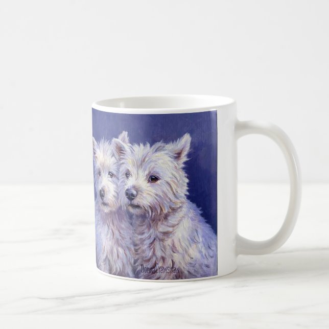 Westies - Westhochland-Terrier Kaffeetasse (Rechts)