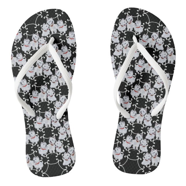 Westies, Westies, Westies Flip Flops (Fußbett)