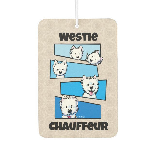 Westievision  autolufterfrischer (Vorderseite)