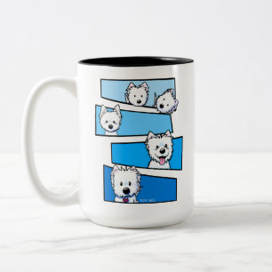 Westievision Westie Terrier Liebhaber  Zweifarbige Tasse