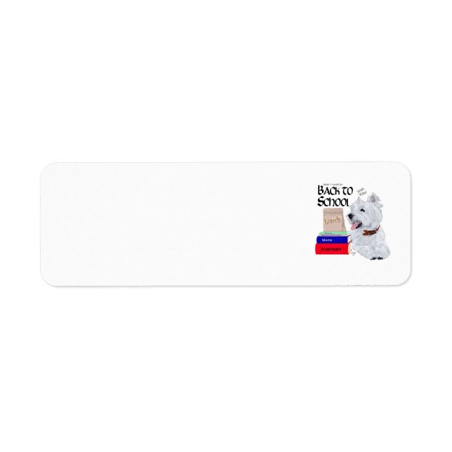 Westin Back to School Address Label (Vorne)