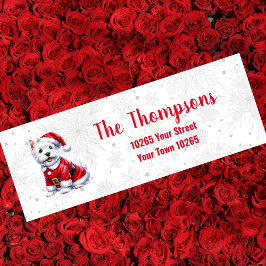 Westin Christmas Return Address Label