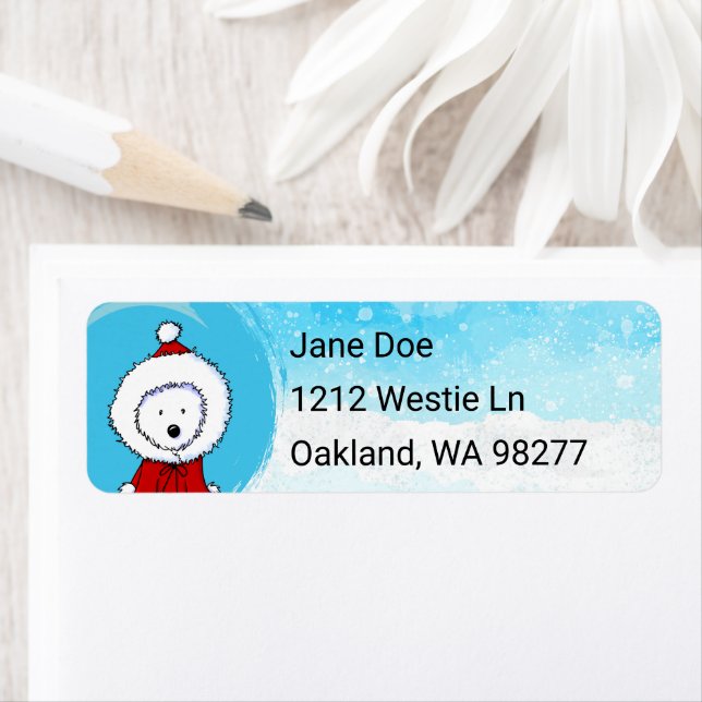 Westin Christmas Return Address Label (Insitu)