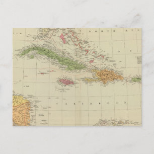 Westindien 10 postkarte