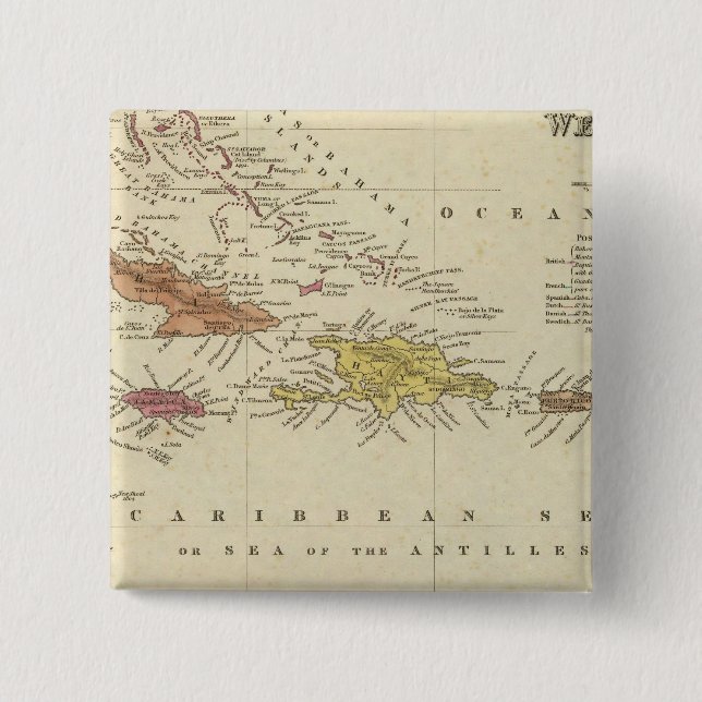 Westindien 14 button (Vorderseite)