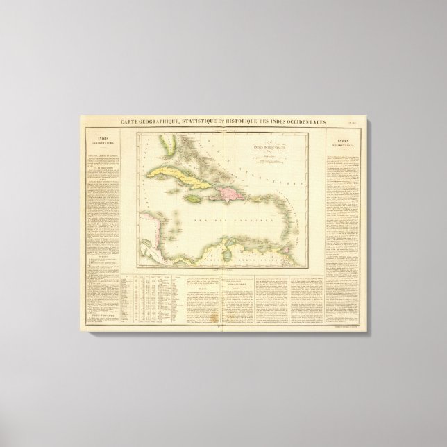 Westindien 14 leinwanddruck (Vorderseite)