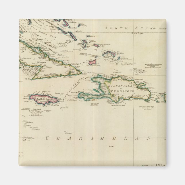 Westindische Inseln 2 Magnet (Vorne)