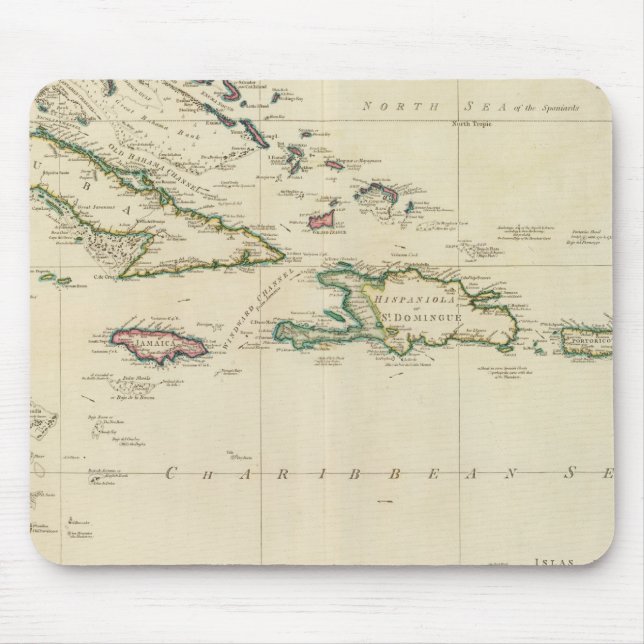Westindische Inseln 2 Mousepad (Vorne)