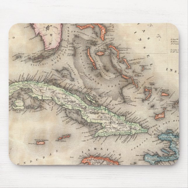Westindische Inseln 2 Mousepad (Vorne)