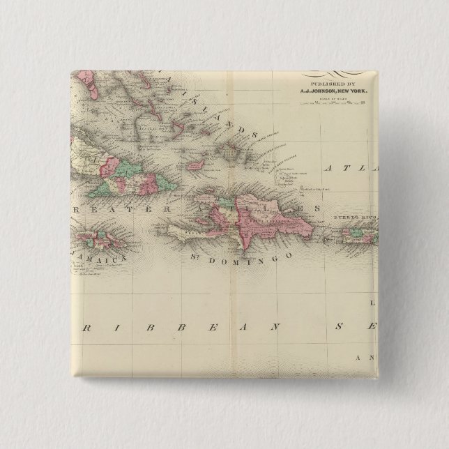 Westindische Inseln 3 Button (Vorderseite)