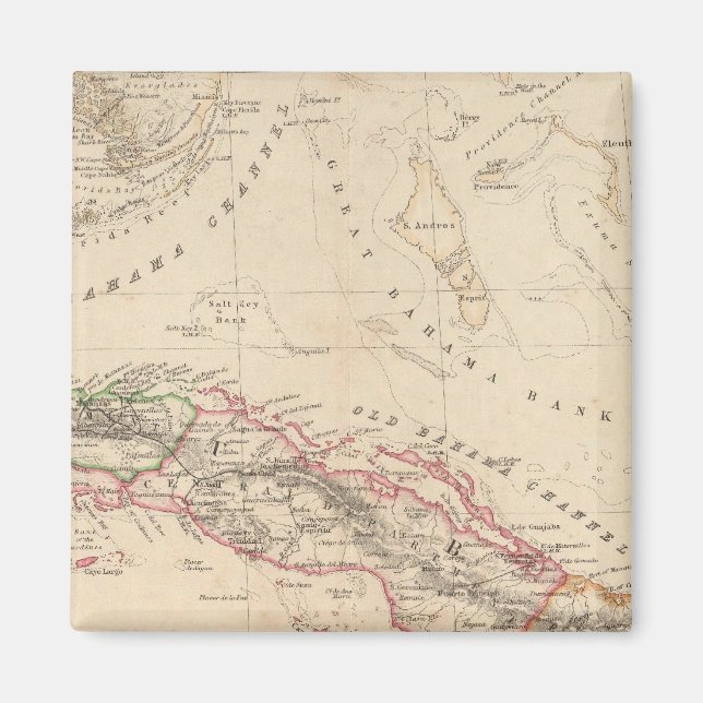 Westindische Inseln 3 Magnet (Vorne)
