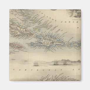 Westindische Inseln 3 Magnet