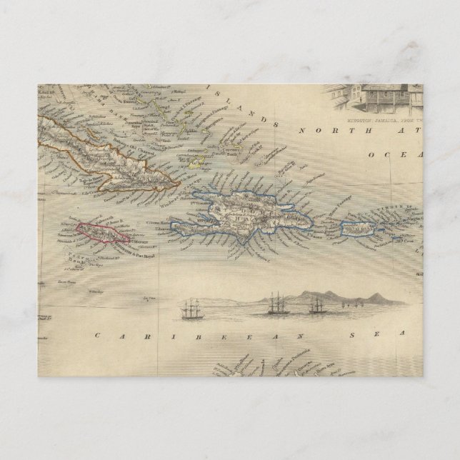 Westindische Inseln 3 Postkarte (Vorderseite)