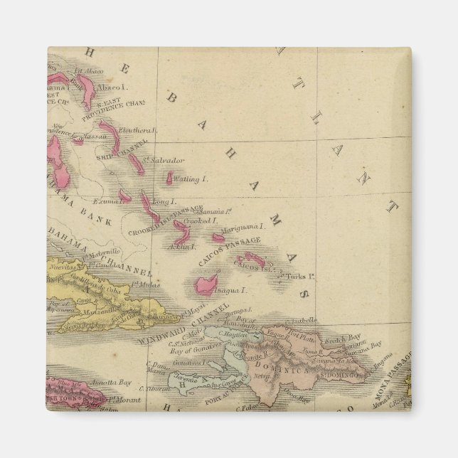 Westindische Inseln 5 Magnet (Vorne)