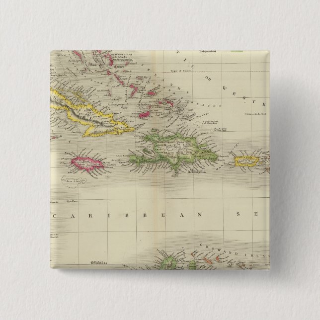 Westindische Inseln 6 Button (Vorderseite)