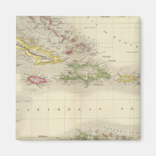 Westindische Inseln 6 Magnet