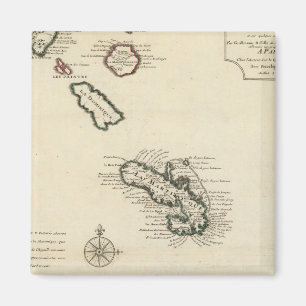 Westindische Inseln 7 Magnet