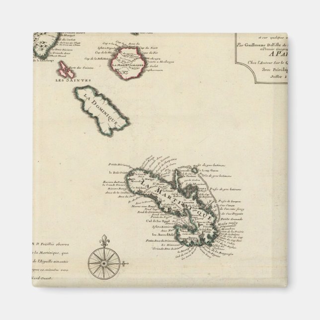 Westindische Inseln 7 Magnet (Vorne)