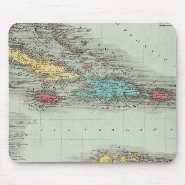 Westindische Inseln 8 Mousepad (Vorne)