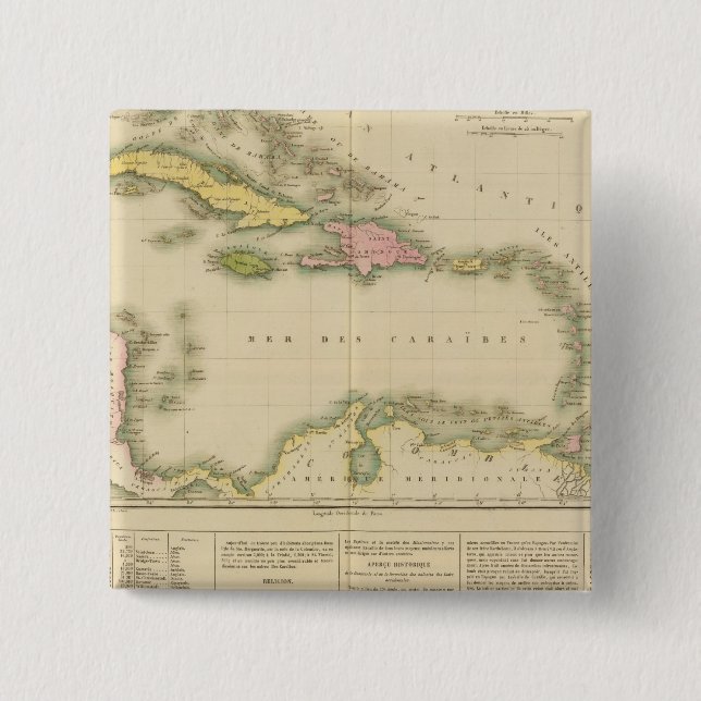 Westindische Inseln 9 Button (Vorderseite)