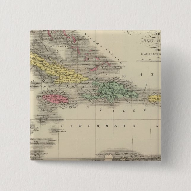 Westindische Inseln 9 Button (Vorderseite)