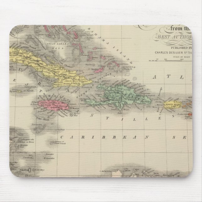 Westindische Inseln 9 Mousepad (Vorne)