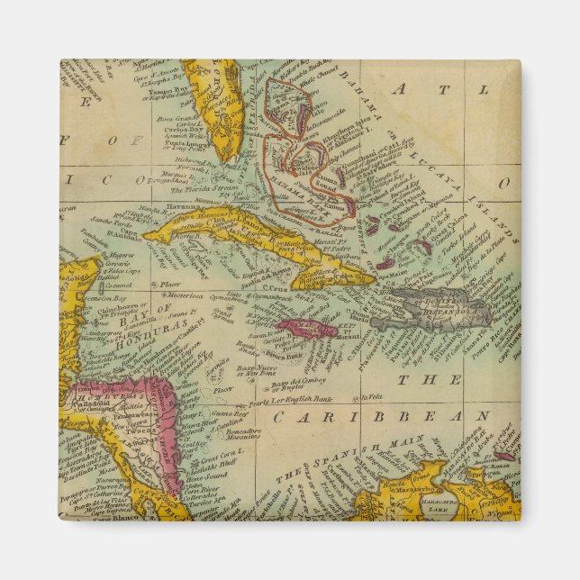 Westindische Inseln Magnet (Vorne)