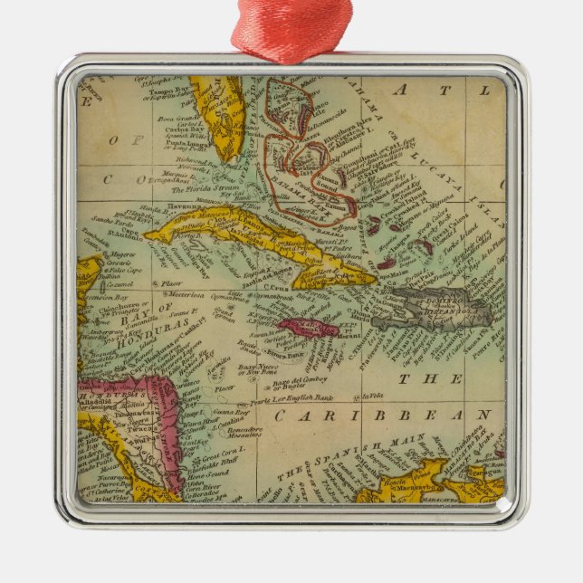 Westindische Inseln Silbernes Ornament (Vorne)