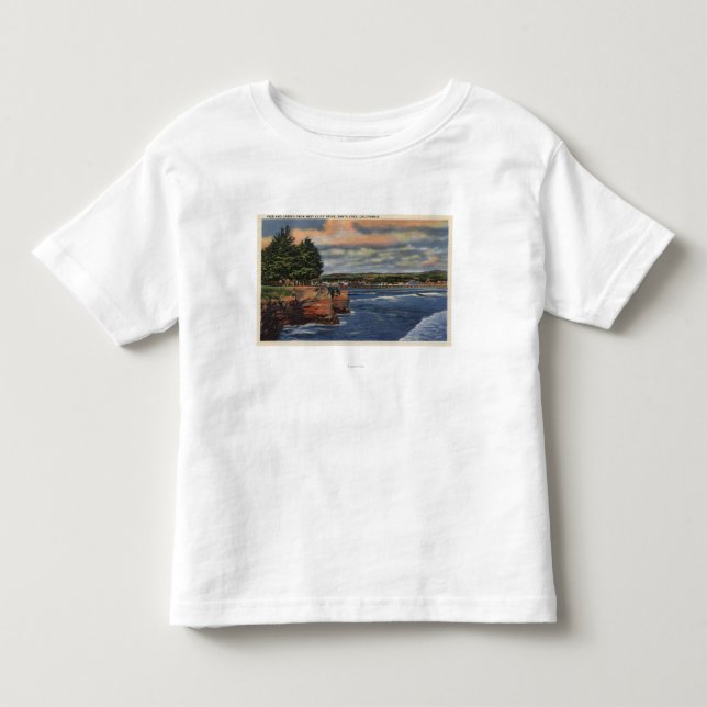 Westklippen-Antriebs-Ansicht des Piers und des Kleinkind T-shirt (Vorderseite)