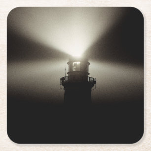 Westkorken Irland Seenebel Galleyhead Leuchtturm- Rechteckiger Pappuntersetzer