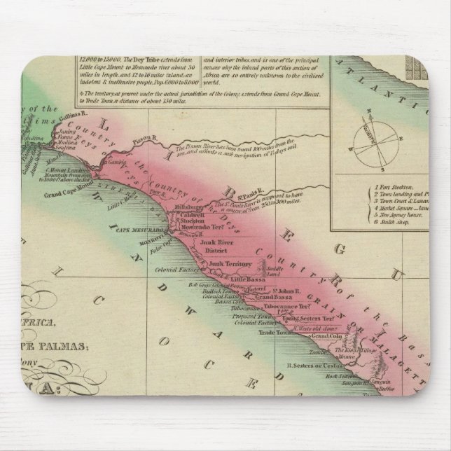 Westküste Afrikas, aus Sierra Leone Mousepad (Vorne)