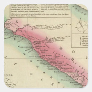 Westküste Afrikas, aus Sierra Leone Quadratischer Aufkleber