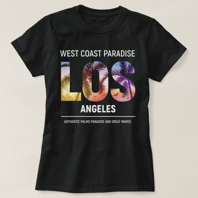 Westküste, Los Angeles Kalifornien, Los Angeles T-Shirt (Design vorne)