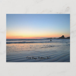 Westküste Sonnenuntergang, Cox Bay, Tofino Postkarte