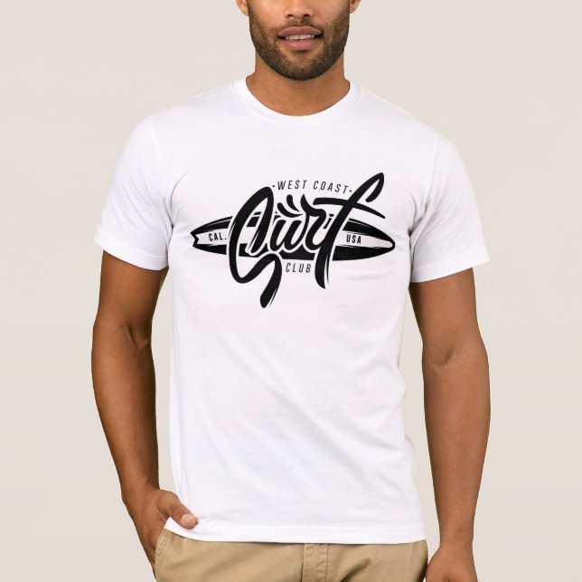 Westküste Surfing T - Shirt (Vorderseite)