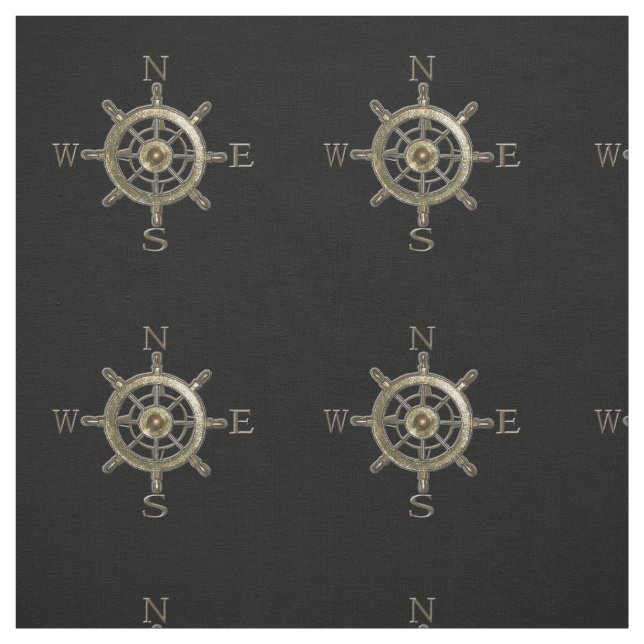 Westküsten-Kompass Stoff (Muster)
