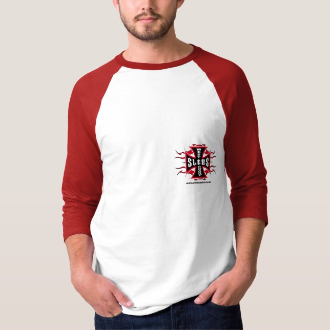 WESTküsten-SCHLITTEN-LANGE HÜLSE T-Shirt (Vorderseite)