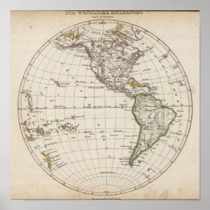 Westl Halbkugel Poster