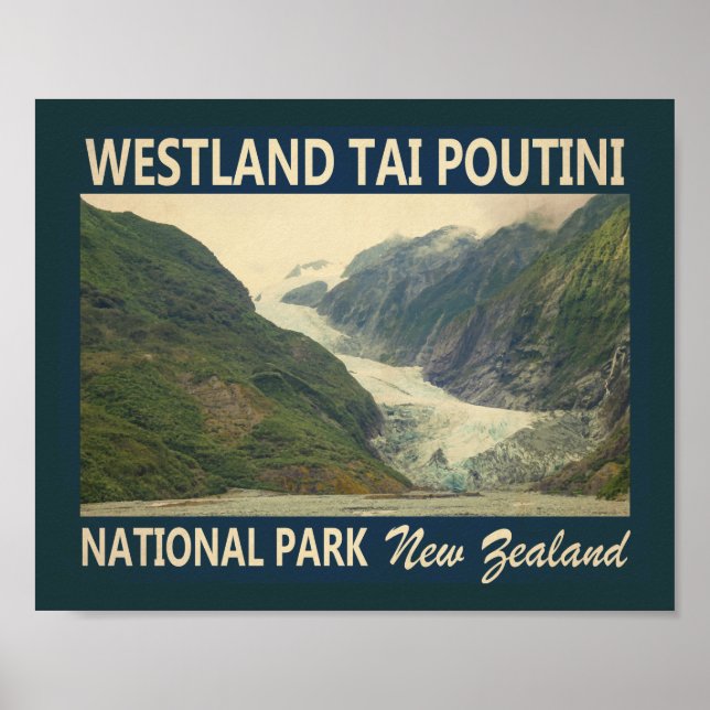 Westland Tai Poutini Nationalpark Neuseeland Poster (Vorne)