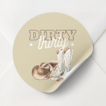 Westliche Beige Dirty Thirty 30. Geburtstagsfeier