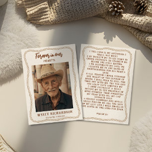 Westliche Cowboy-Feier-des-Lebens-Gebetskarte