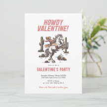 Westliche Cowgirl-Howdy-Valentine-Galentine’s