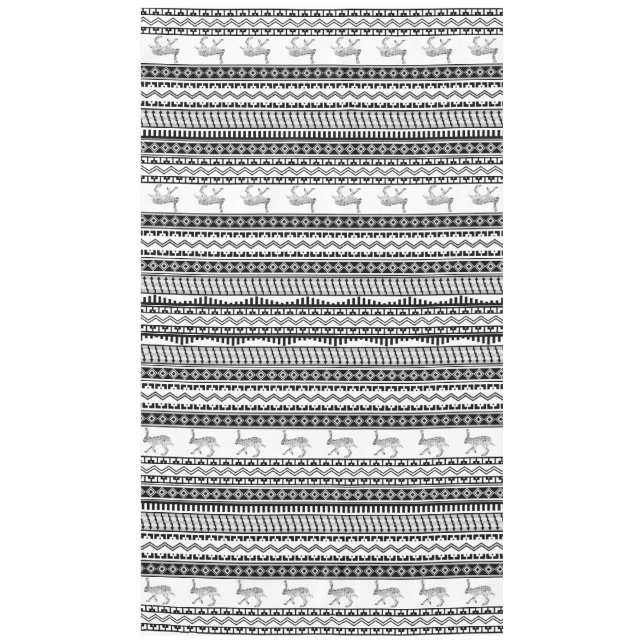 Westliche Jackkaninchen und geometrische Muster Tischdecke (Vorderseite)