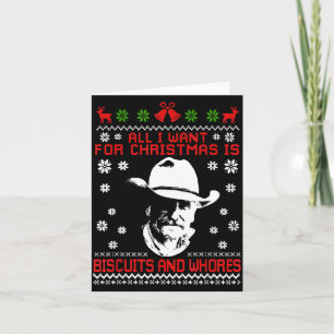 Westliche Kekse und S Weihnachtszitat Karte