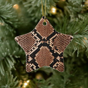 Westliche Klapperschlangenhaut Keramik Ornament