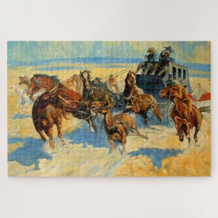 Westliche Kunst „Downing the Nigh Leader“