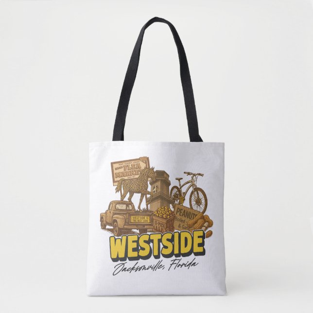 Westliche Nachbarschaft Tote Bag Tasche (Vorderseite)