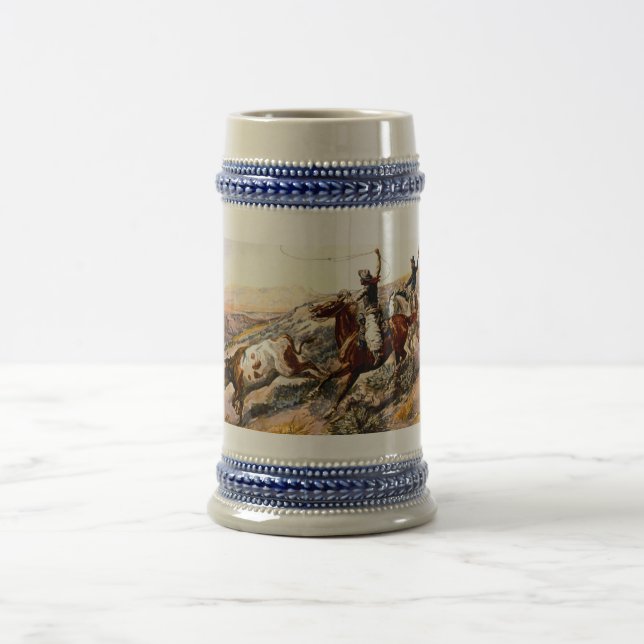 Westliche Nostalgie Bierglas (Mittel)