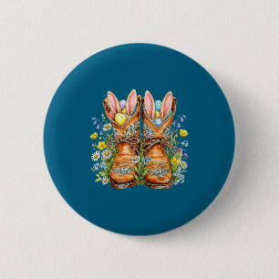 Westliche Oster-Cowboystiefel Hasenohren howdy Button